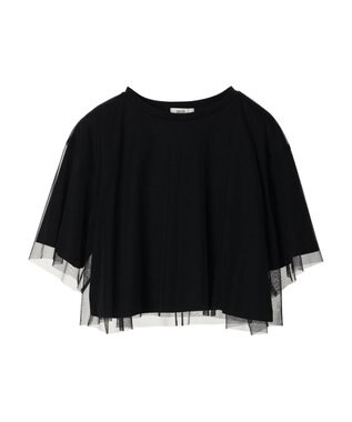 earth music&ecology チュールドッキングＴＥＥ Black