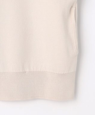 J.PRESS LADIES S INTERLOCK ニット ブルゾン ベージュ系