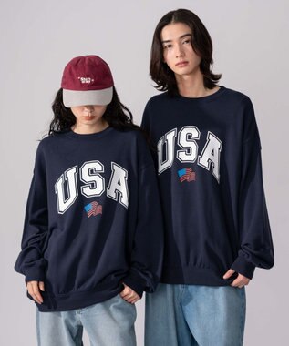 WEGO 【2025年秋冬新作/SMLXLサイズ展開/ユニセックス着用ITEM】アソートグラフィックプルオーバー 柄41