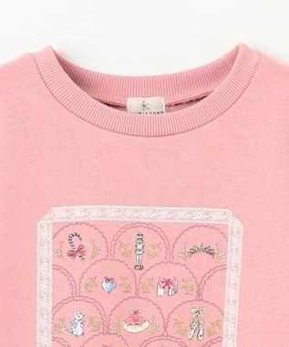 組曲 KIDS 【150-160㎝】NutsCracker トレーナー ローズ系