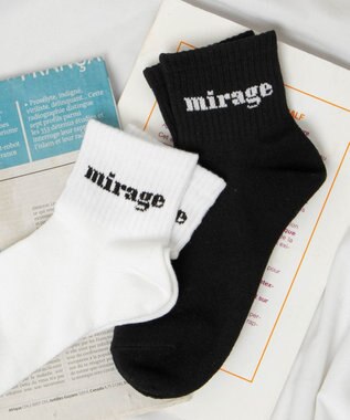 WEGO mirageアンクルソックス ホワイト