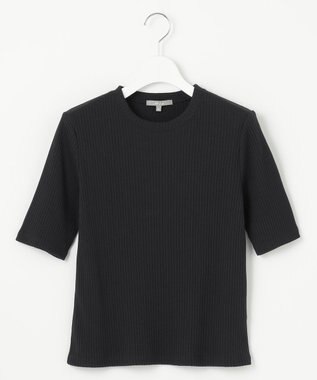 23区 【Indian Factory】シャイニーワイドリブ カットソー ブラック系