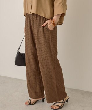 AMERICAN HOLIC シャーリングイージーパンツ Brown