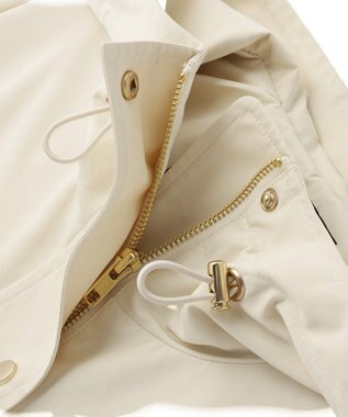 YECCA VECCA [撥水/花粉ガード]ミドル丈マウンテンパーカー Ivory