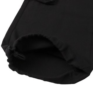 WEGO 【ウエストゴム】スーパーフレアカーゴパンツ ブラック