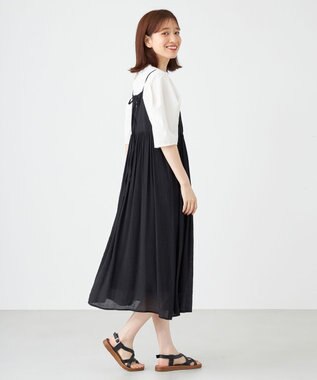 SHARE PARK LADIES スラブキャミワンピース ブラック系