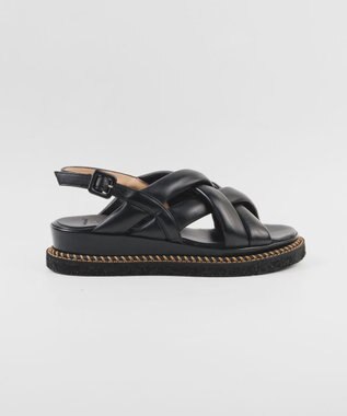 BONTRE 【LucaGrossi/ルカグロッシ】厚底パフィークロスサンダル/H760S-US ブラック