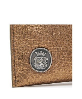 A.D.M.J. 【牛革】メタリックレザー/オーガナイザーパース ブラス　ブラウン