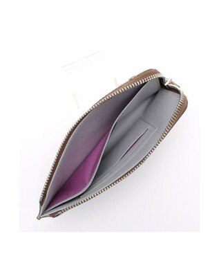 A.D.M.J. 【牛革】メタリックレザー/オーガナイザーパース ブラス　ブラウン