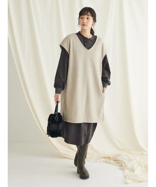 CRAFT STANDARD BOUTIQUE 圧縮ニットソージレ Beige
