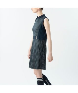ZERO HALLIBURTON モノグラム柄ノースリーブワンピース ZHG-W6S7b 85221 ネイビー