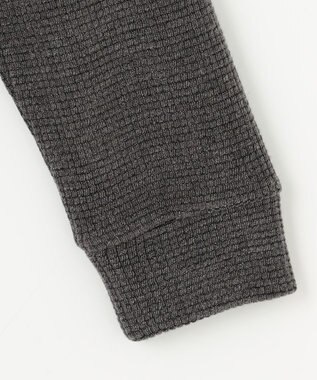 23区GOLF 【23Fondation/MEN】【吸湿発熱】ワッフルジャガード ハーフジップ グレー系