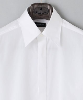 GOTAIRIKU 【WEAR BLACK】レギュラーカラー ダブルカフス ドレスシャツ ホワイト系