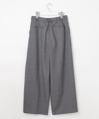 J.PRESS LADIES 【洗える】ANASTASIA milled ツータック ワイド パンツ ライトグレー系