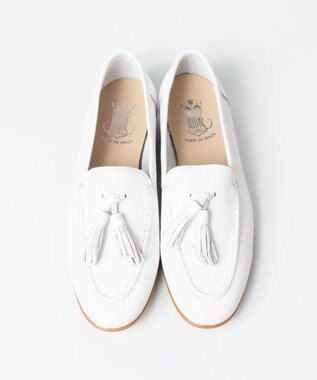 BONTRE 【BONTRE/ボントレ】アーモンドトゥタッセルローファー ホワイト