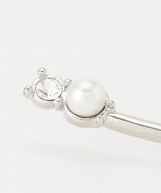 ANY SIS ドロップパール調 ブローチ シルバー