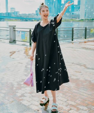 UNFILO FINE MOVE 2WAYワンピース ブラック