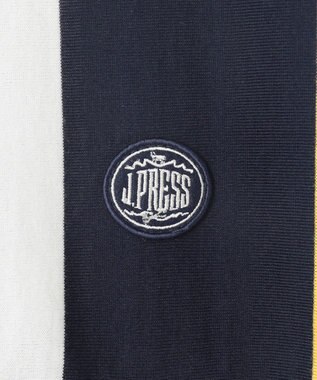 J.PRESS KIDS 【140-170cm】50/2 マルチボーダー Tシャツ ネイビー系1