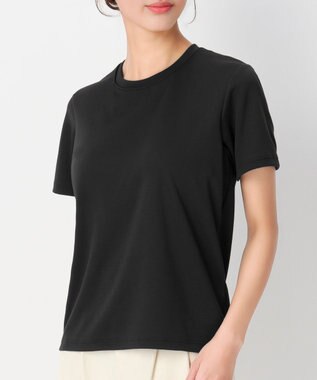 WACOAL 【一般医療機器】 リカバリーウェア 【＆RECOVERY】 ブラトップ カップ付きTシャツ 疲労回復 血行促進 筋肉のコリ改善 上向きのバストライン 3分袖 半袖 レディース CKC710 /ワコール ブラック