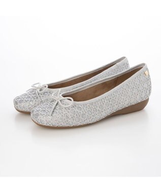 ing <ing>リラックスバレエシューズ シルバーカタオシ