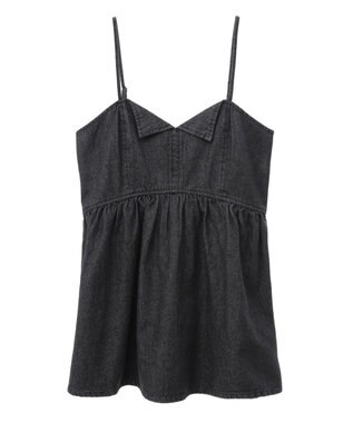 Green Parks ・ＳＵＧＡＲ　ＳＰＯＯＮ　デニムキャミチュニック Black