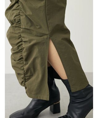 Green Parks ・ＲＡＹ　ＣＡＳＳＩＮ　フロントギャザーナロースカート Khaki