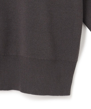 ICB L 【先行予約】 コットンポリエステルスムース カーディガン チャコール