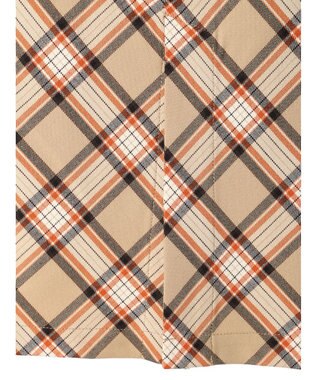 earth music&ecology チェック柄ナロースカート Beige