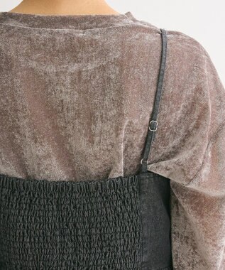 Green Parks ・ＳＵＧＡＲ　ＳＰＯＯＮ　デニムキャミチュニック Black