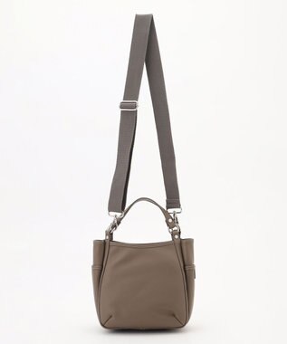 Y'SACCS カウレザー スクエア2wayミニトート グレージュ