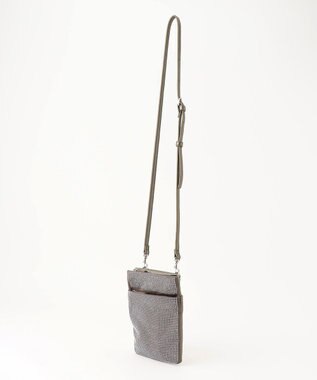 LA BAGAGERIE ラインストーンポシェット グレー