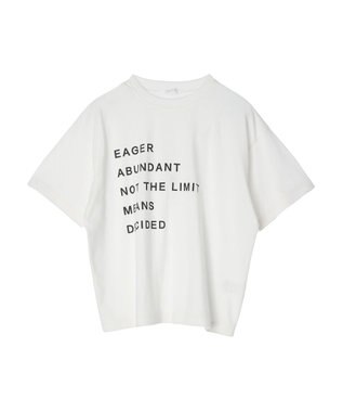 Green Parks ５段ロゴボックスＴシャツ Off White