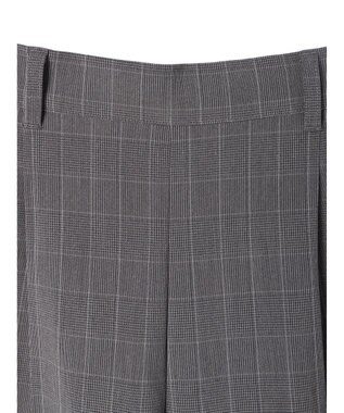 Green Parks きれいシルエットチェックワイドパンツ Glen Check