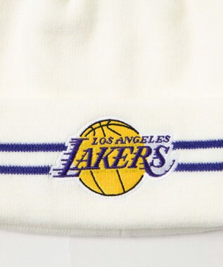 WEGO 【ユニセックス着用ITEM】別注NBA　ポンポンニットキャップ オフホワイト