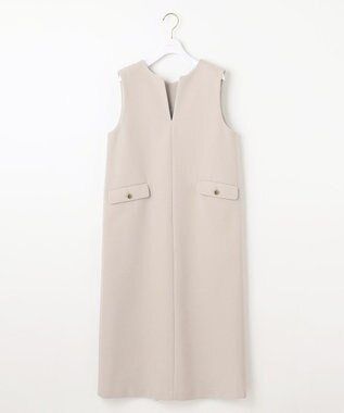 ANY SIS 【2SET】ニードルジャンパースカート × ラメリブタートルニット セット アイボリーベージュ×ブラウン