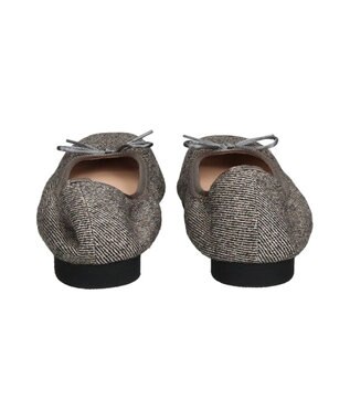 Bridget Birkin ＜抗菌消臭＞【Bridget Birkin】スクエアデイリーバレエシューズ グレー雑材