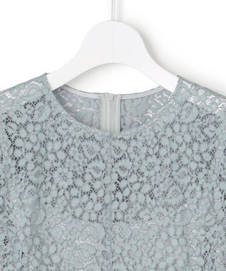 23区 S 【APPLAUDIR】ニュアンスフラワーレース ドレス サックスブルー系