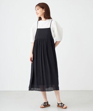 SHARE PARK LADIES スラブキャミワンピース ブラック系