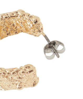 AMERICAN HOLIC グリッティフープピアス Gold