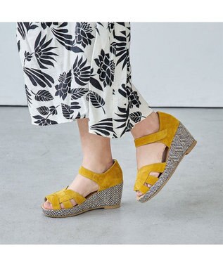 MODE ET JACOMO <D'ICI>カットワークストラップサンダル