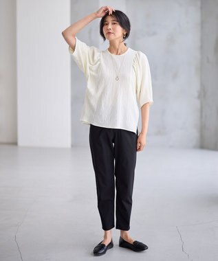 ANY 【大好評につき新色登場！/ストレッチ】大人の7daysデイリーパンツ ブラック