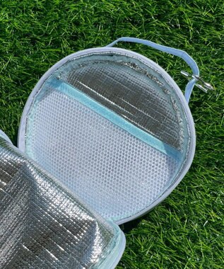 WEGO 配色サークルポーチ ホワイト