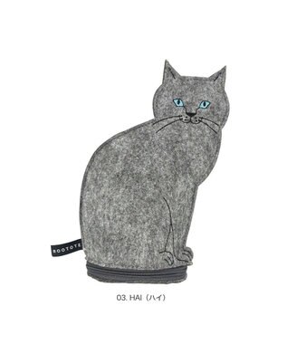 ROOTOTE 3622【ネコポーチ】EU.ウイズルー.オスワリネコ-B 03：ハイ