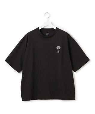 J.PRESS YORK STREET 【UNISEX】【NAO YSHIHARAコラボ】MAIKO グラフィック Tシャツ ブラック系