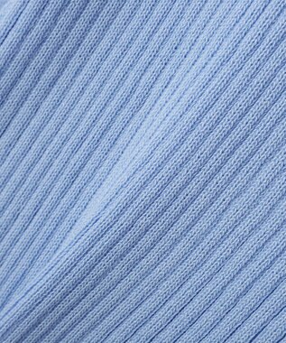 earth music&ecology ミニフリルポロカーディガン Blue