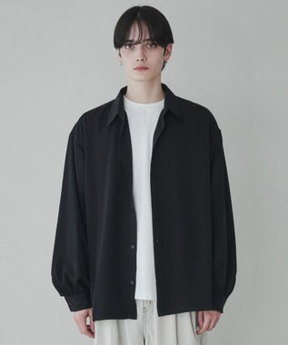 WEGO トロミBIGシャツ ブラック