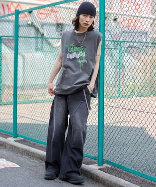 WEGO 【ユニセックス着用ITEM/MLサイズ展開】グラフィックBIGノースリーブ 柄6