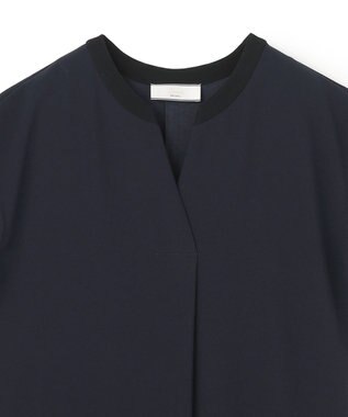 BEIGE， 【セットアップ対応】CINDY / 配色ネック フレンチドレス Navy x Black