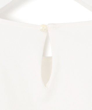 23区 S 【先行予約】スカーフコンビジャージー ウエストデザイン カットソー オフ×ネイビー