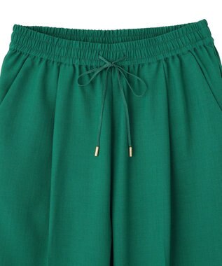 YECCA VECCA 【UVカット】サラサライージーテーパードパンツ Green